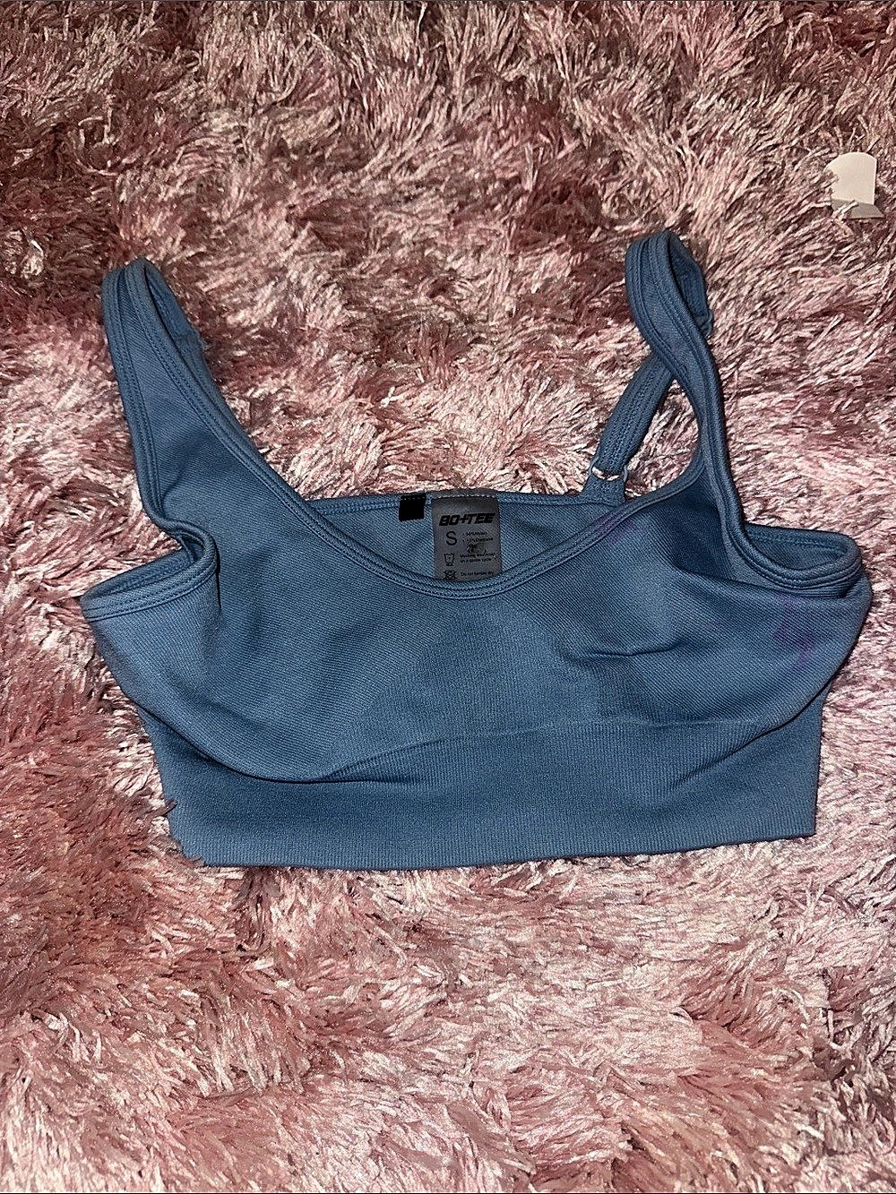 Bo+Tee Blue Sports Bra Like New